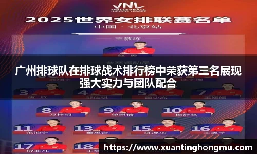 广州排球队在排球战术排行榜中荣获第三名展现强大实力与团队配合